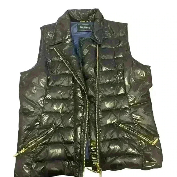 EVA&CLAUDI- Women’s Puffer Vest/ Black/ Size 42 Equivalent To Size L/12 - Picture 2 of 8